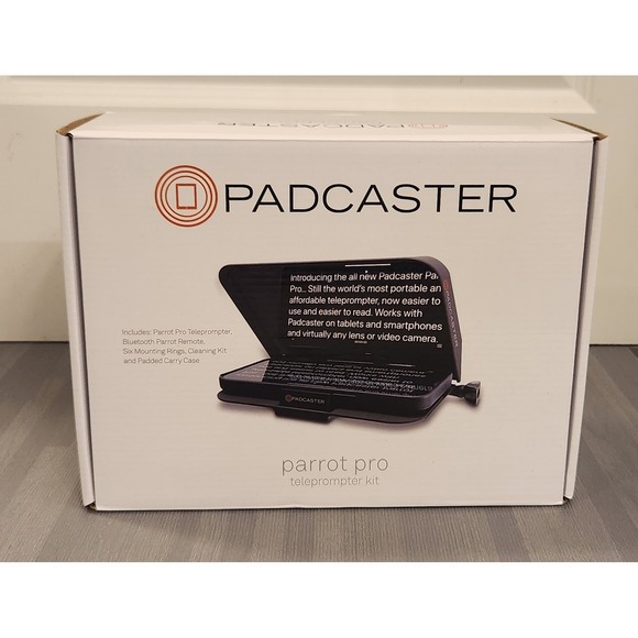 Padcaster Other - Padcaster Parrot Pro Teleprompter Kit Bluetooth Remote DSLR Smartphone Kit Open